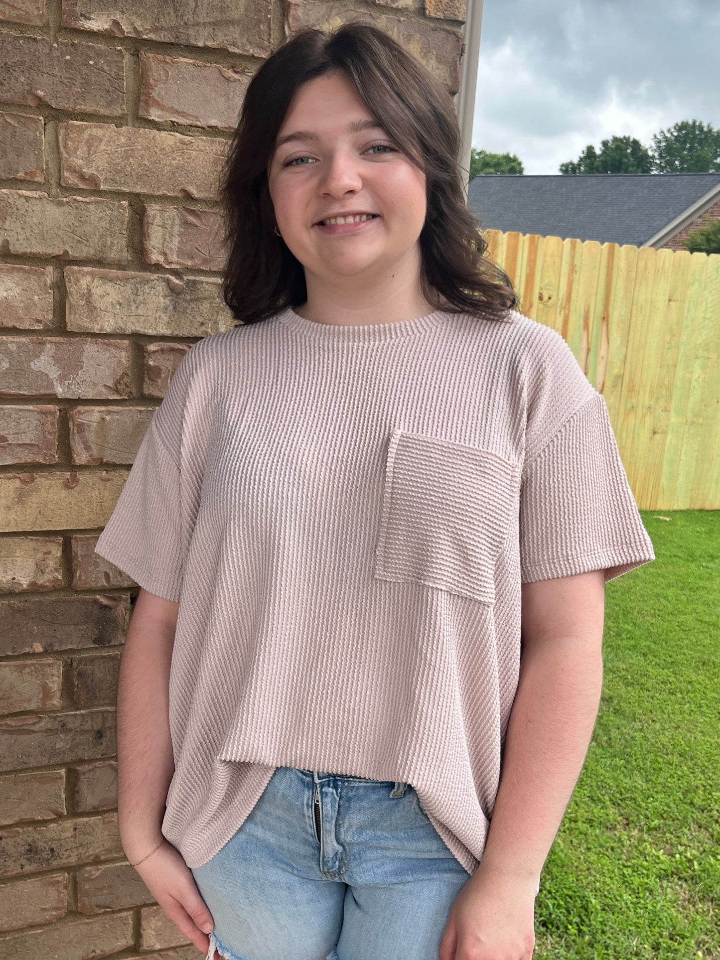 Mocha Ribbed Top