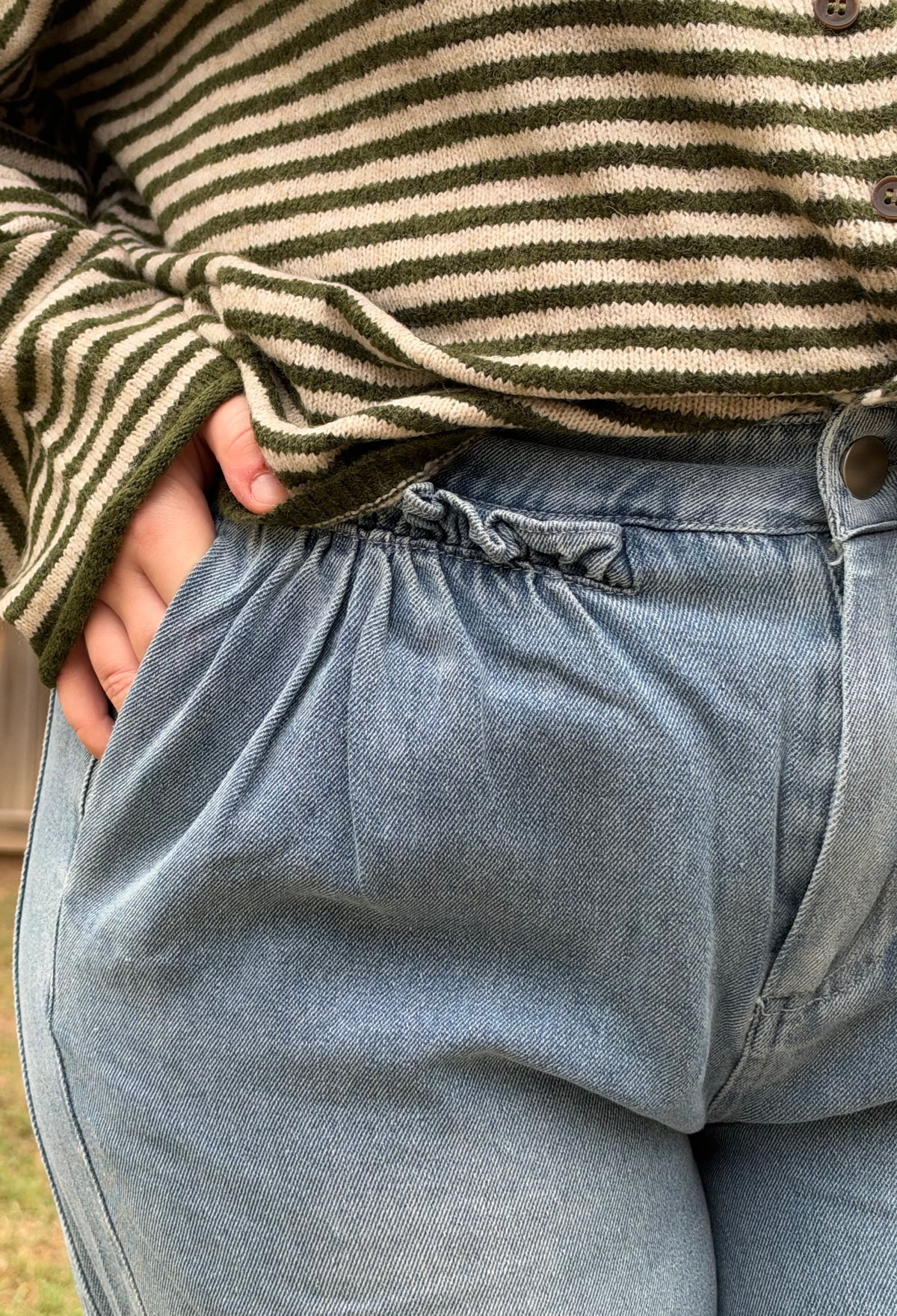 Ruffle Demin Jeans