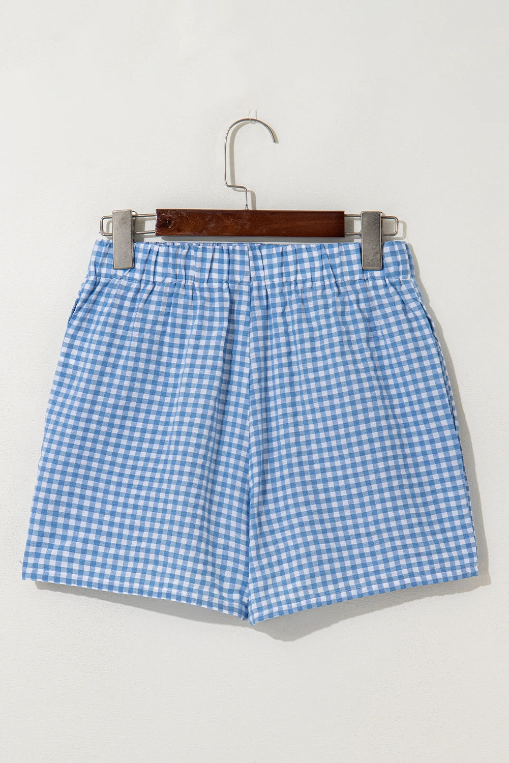 Blue Gingham Shorts
