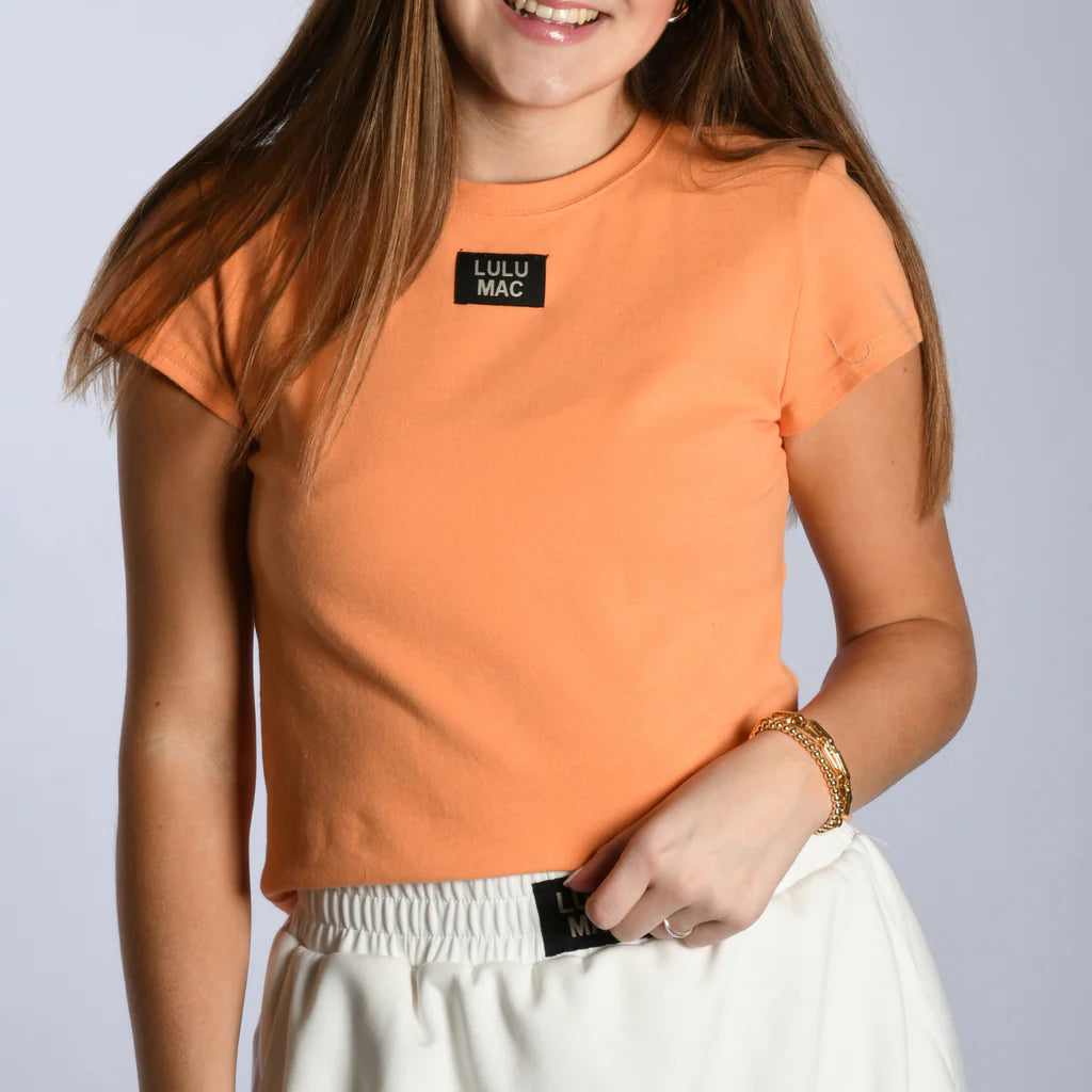 Lulu Mac: Baby Doll Top in Cantaloupe