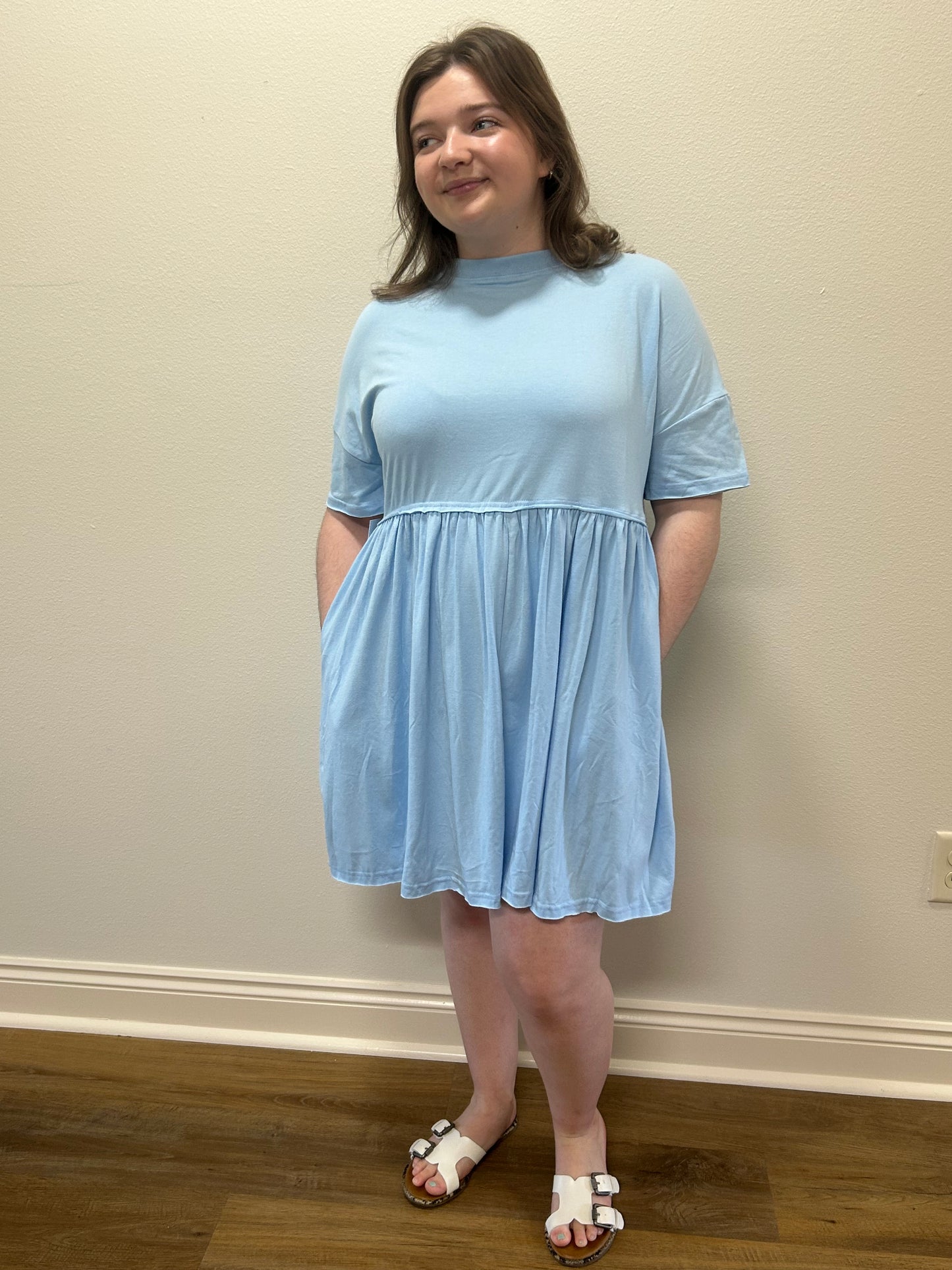 Blue Baby Doll Dress