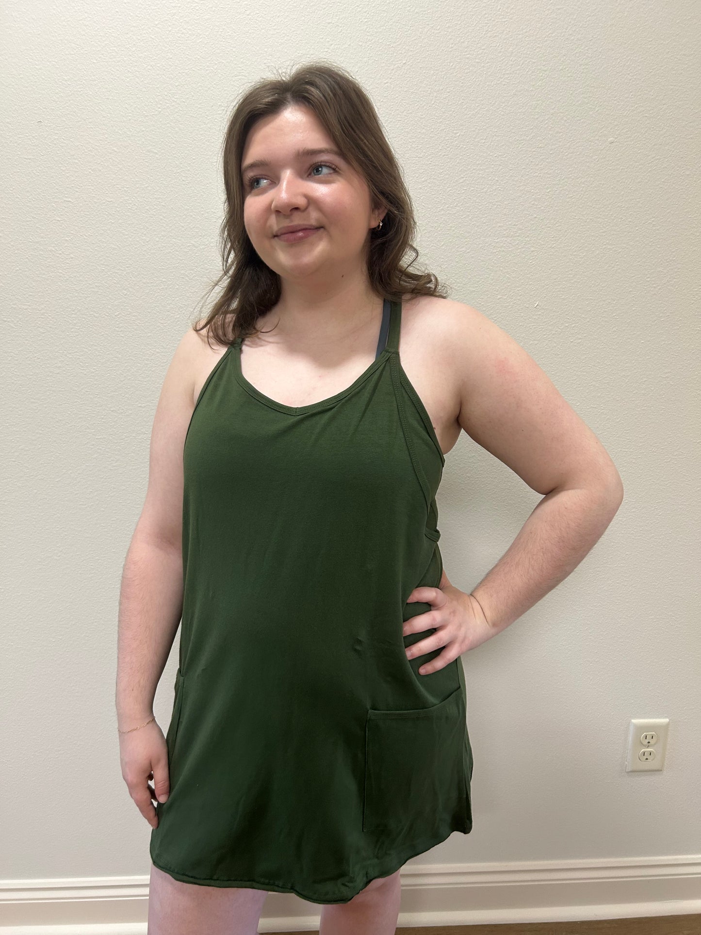 Green Romper Dress