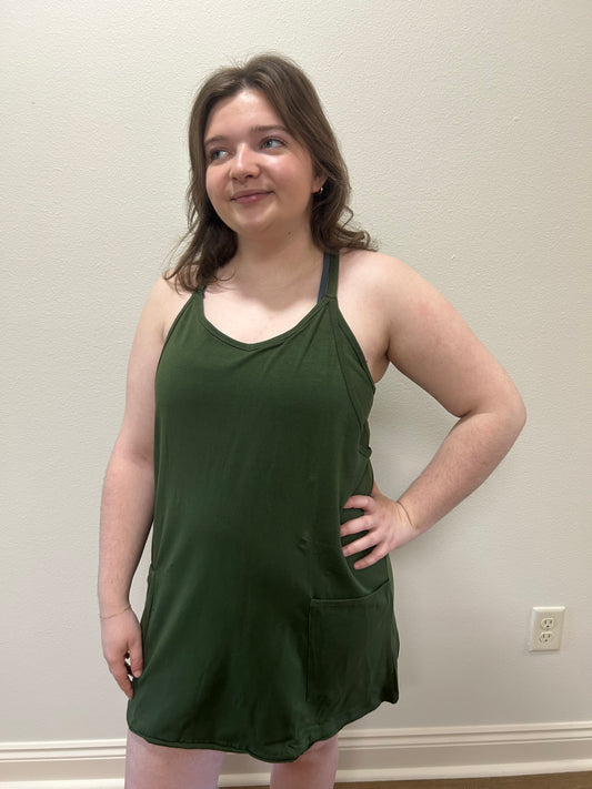 Green Romper Dress