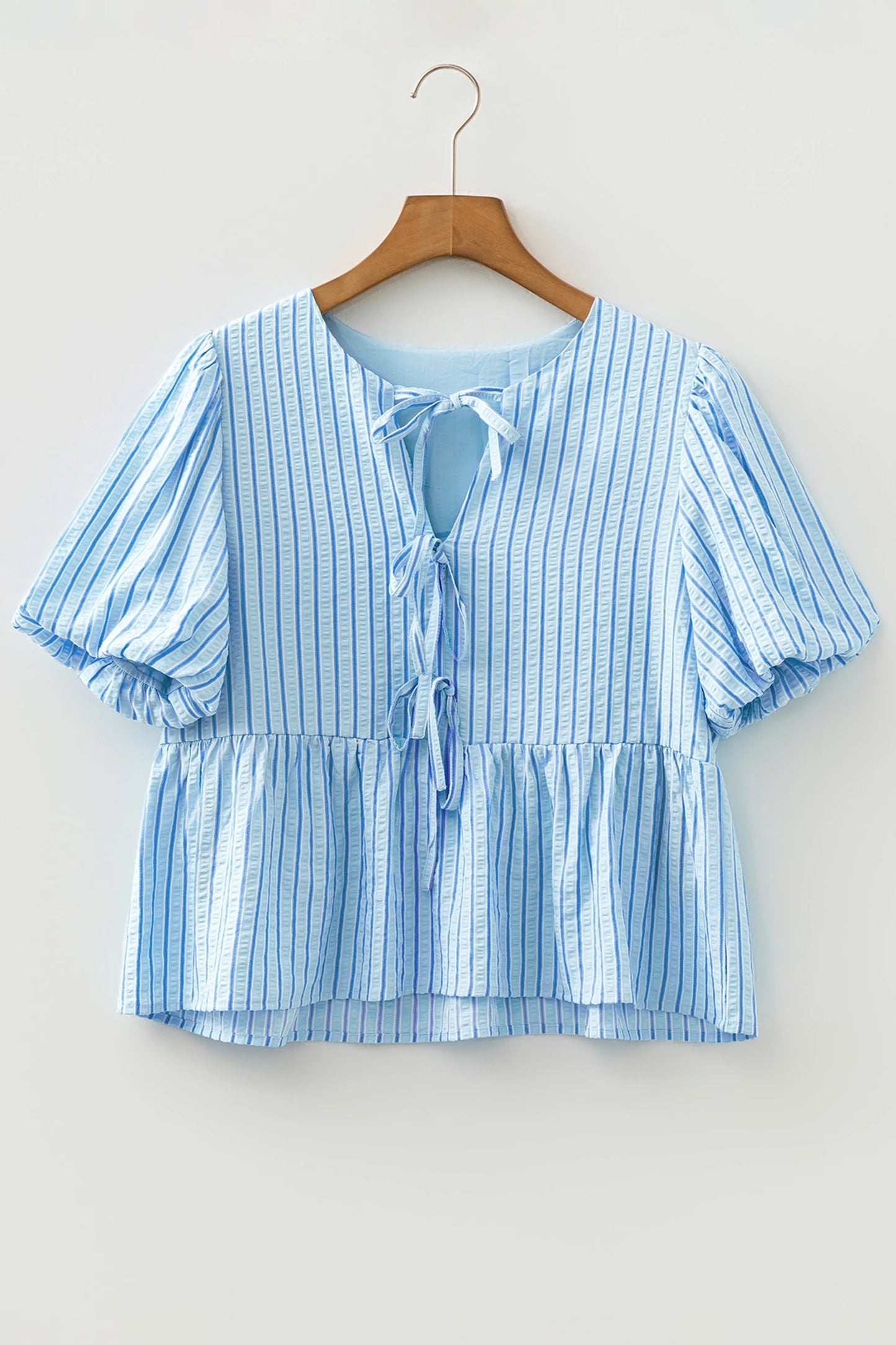 Blue Bow Top