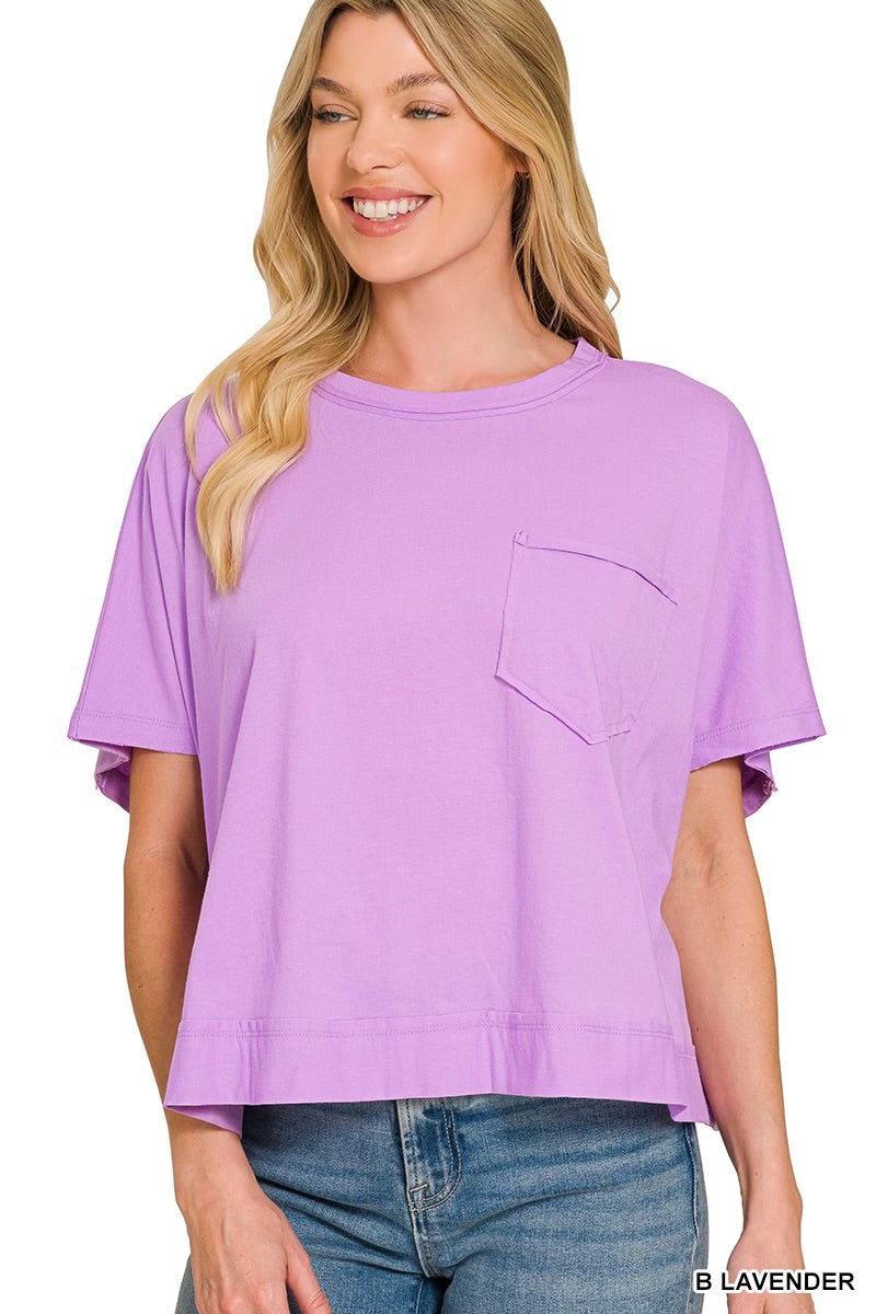Lavender Boxy Top
