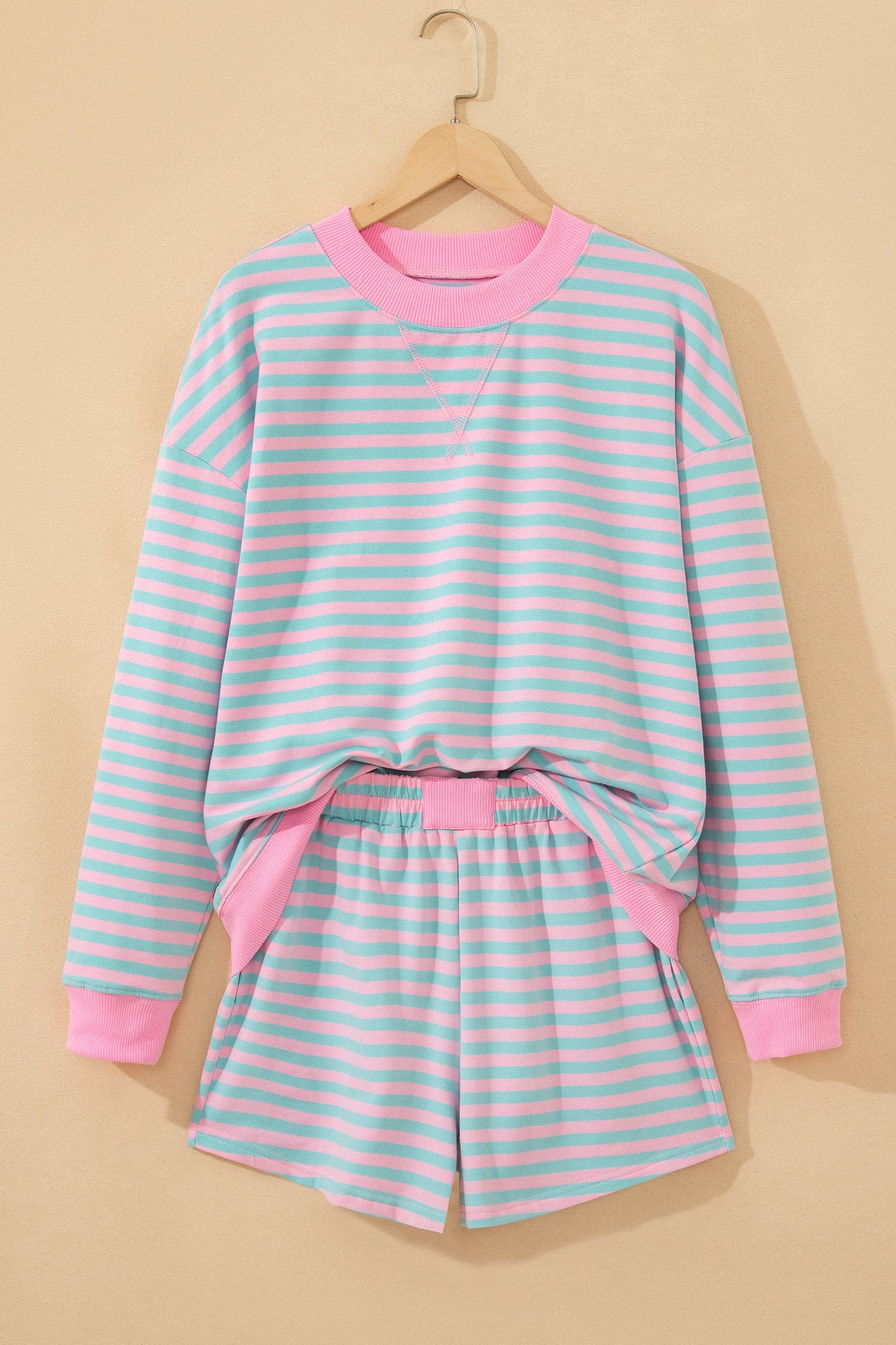 Pink & Mint Stripe Set