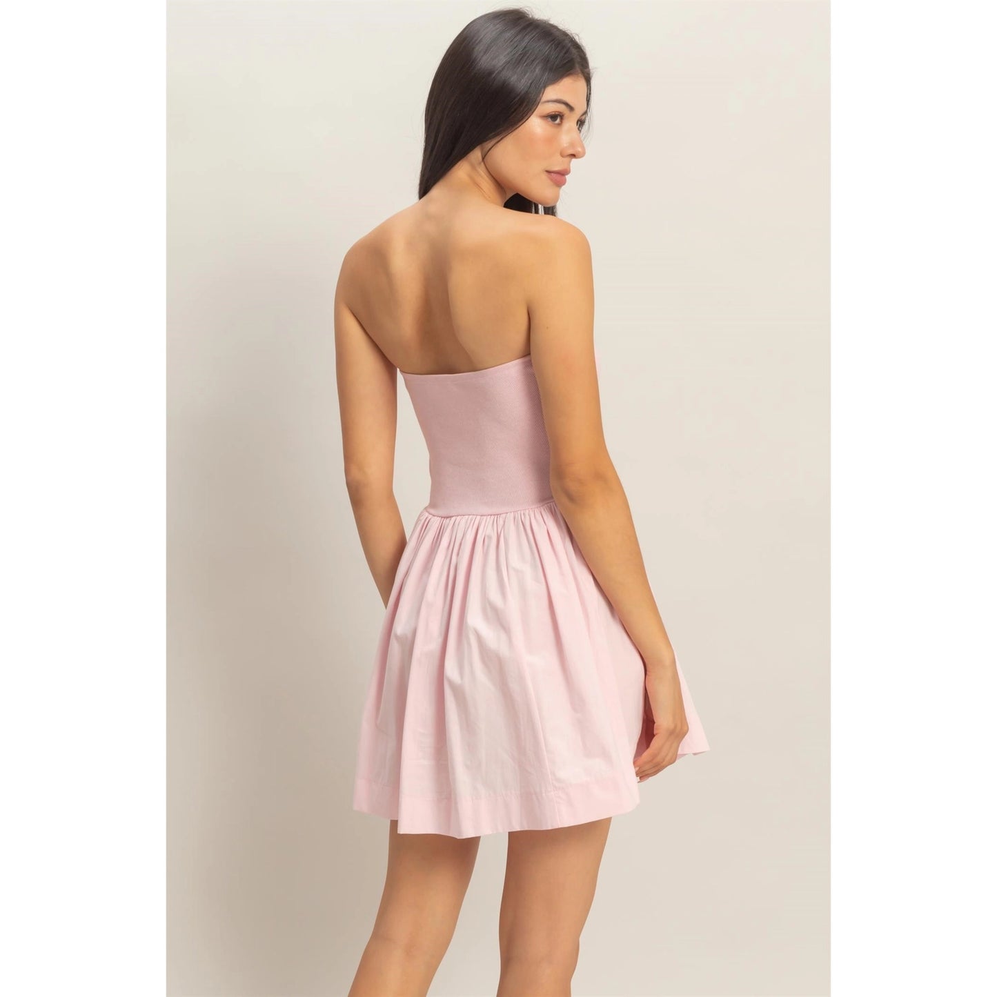 Pink Strapless Dress