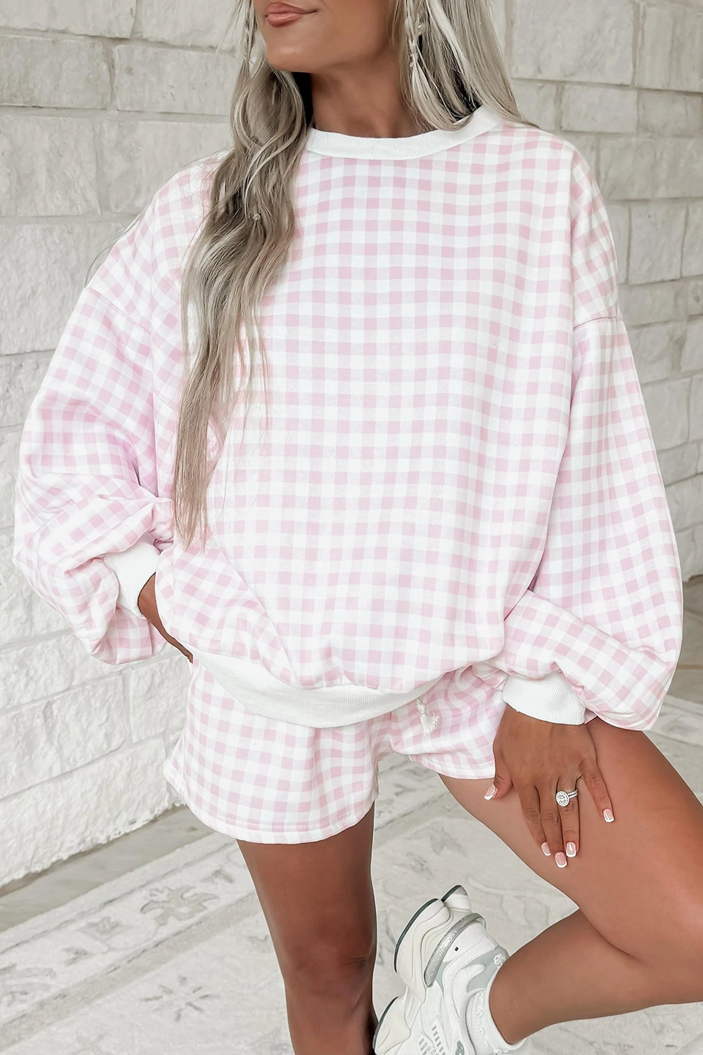 Pink Gingham Set