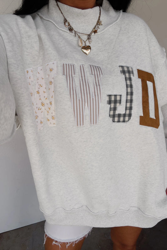 WWJD Mock Neck Sweatshirt