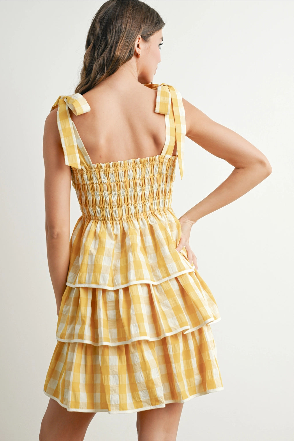 Yellow Gingham Dress