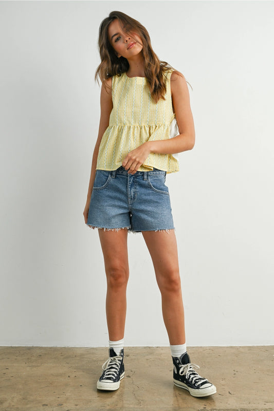 Yellow Bow Top